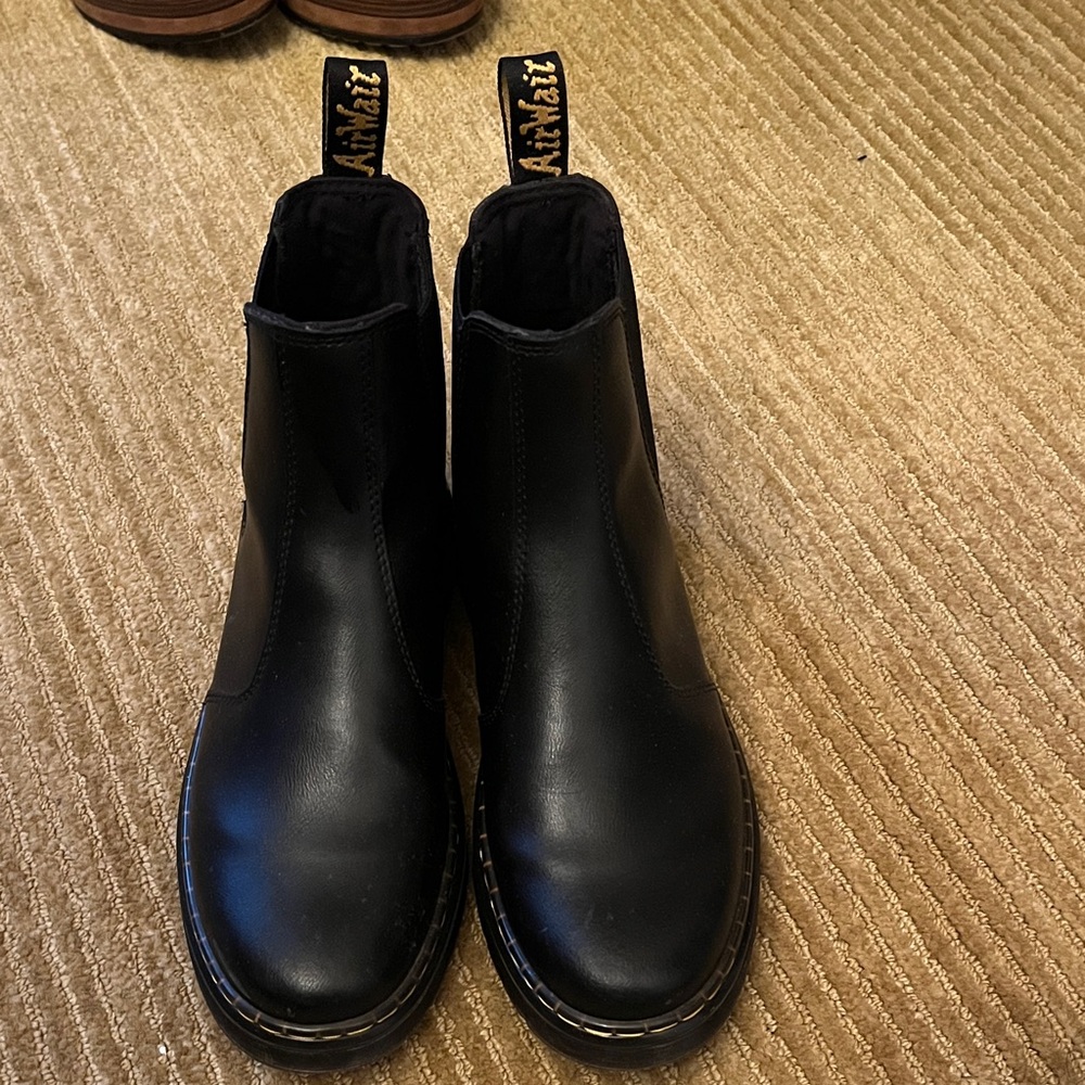 Dr. Martens Black Leather Chukka Boots